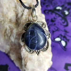 Lapis pendant necklace